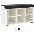 Shoe Bench with Cushions Shoes Cabinet